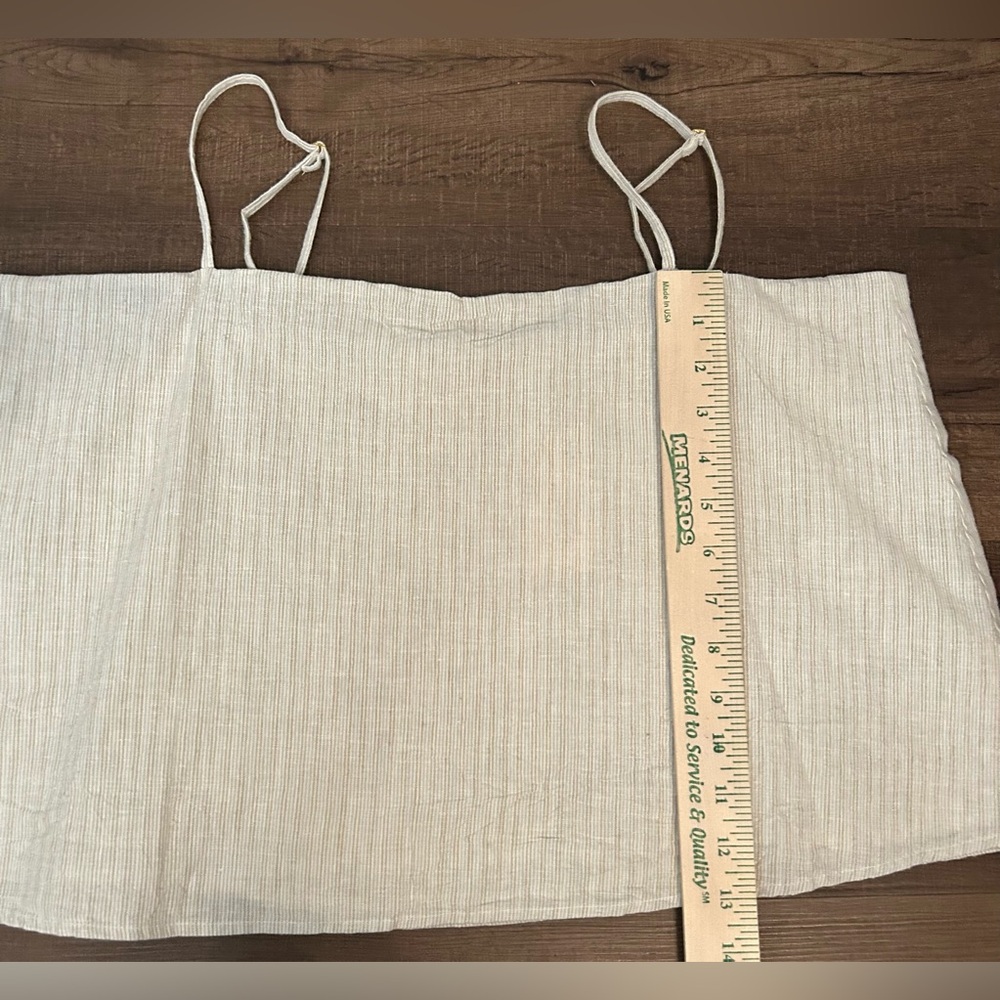 NWT Z Supply Ballast Casita Stripe Tank Sandstone Crop Women's Size Large Cotton - Picture 7 of 12